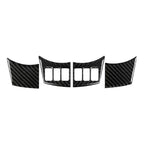 4Pcs Carbon Fiber Interior Steering Wheel Panel Cover for Nissan 350Z (2006–2009)