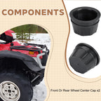 2X Wheel Cap Hubcap Center Cap for Honda TRX500, TRX650, TRX680 (2004–2023)