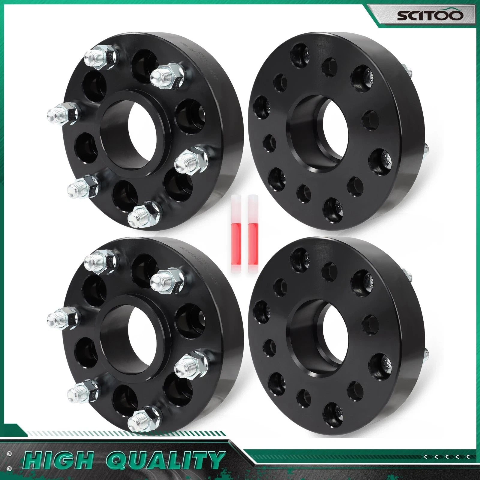 Set of 4 Wheel Adapters 6x120 to 6x5.5 1.5" M14x1.5 for Chevrolet Colorado Traverse