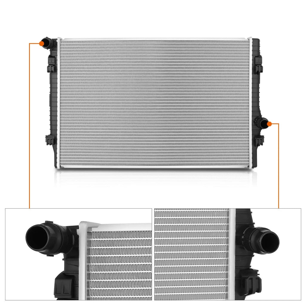 Aluminum Radiator for Audi A3 S3 Q3 / VW Golf GTI Jetta (2015–2022) DPI-13529