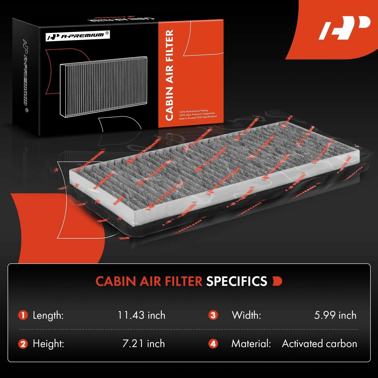 Activated Carbon Cabin Air Filter for Ford Freestar, Windstar (2004-2006)