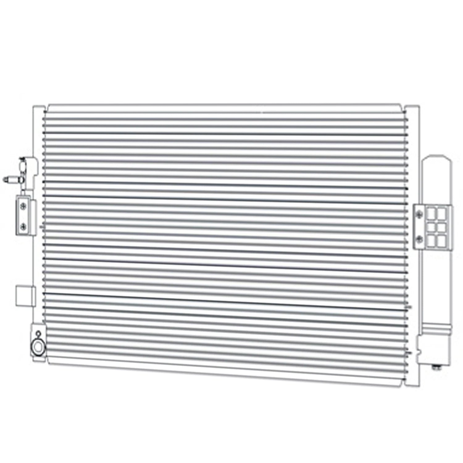 Replacement A C Condenser with Receiver Drier for Ford Focus (2016–2018)