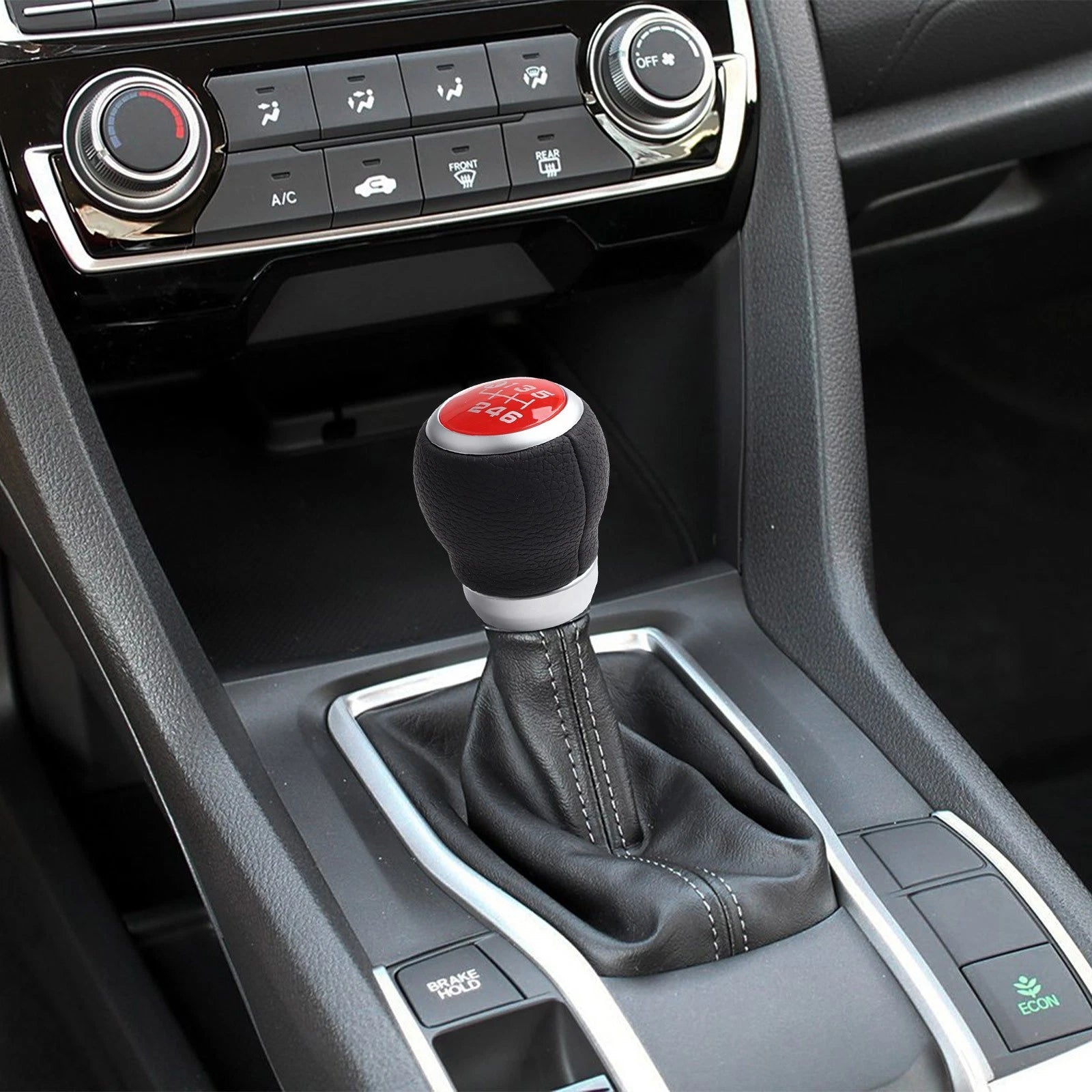 Manual Gear Shift Knob Red Direct Replacement for Subaru BRZ (2013–2021)