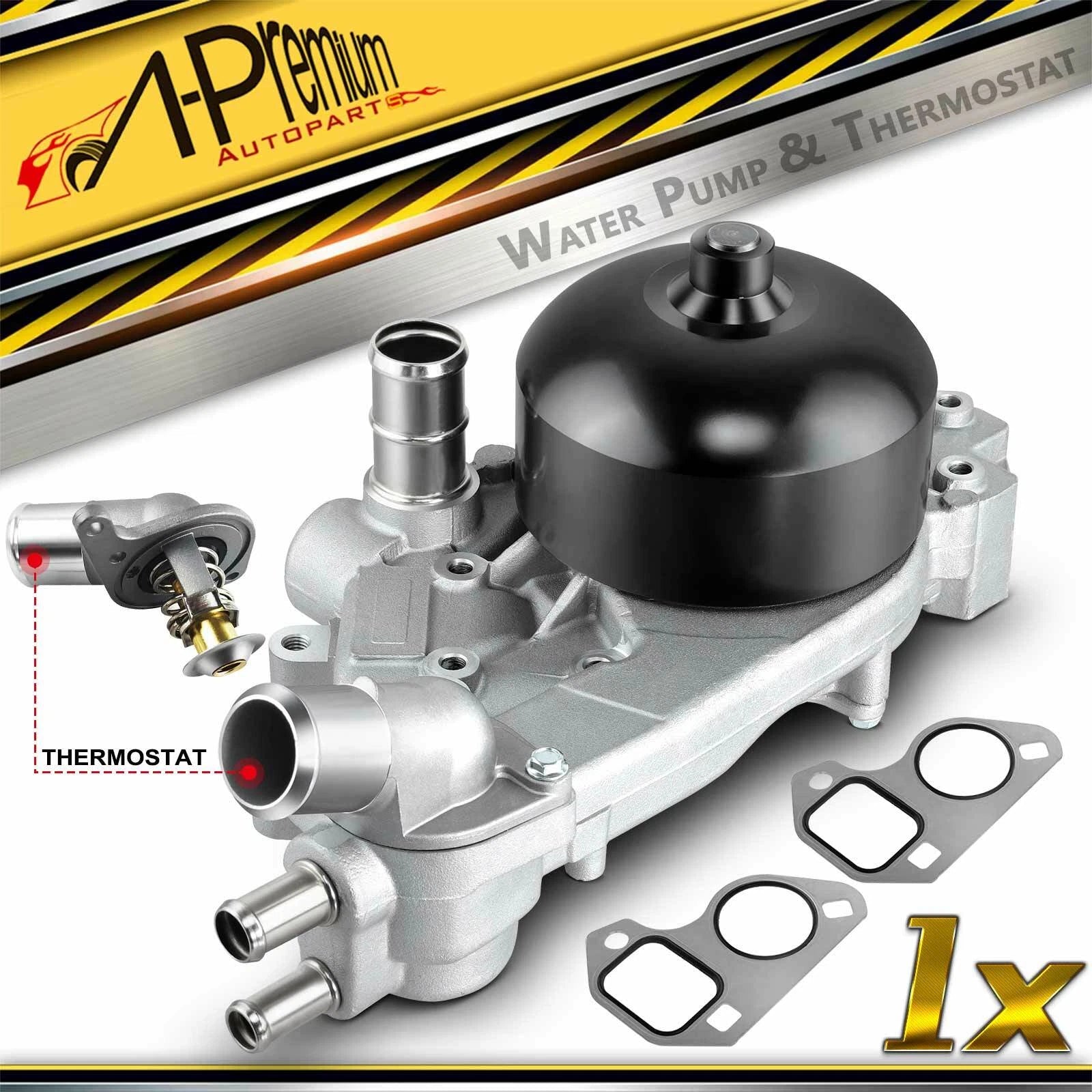 Water Pump & Housing & Thermostat for Chevy Camaro Corvette Pontiac