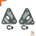 Silver Aluminium Headlight Mounting Plate Pair for Honda Monkey Z125 (18-24)