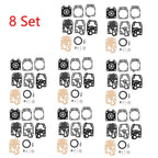 Set of 8 Carburetor Gasket Repair Kit for Walbro K20-WYJ Honda GX25 GX35