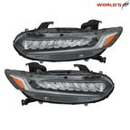 Full LED Headlights for Honda Accord (2018–2021) Chrome Clear