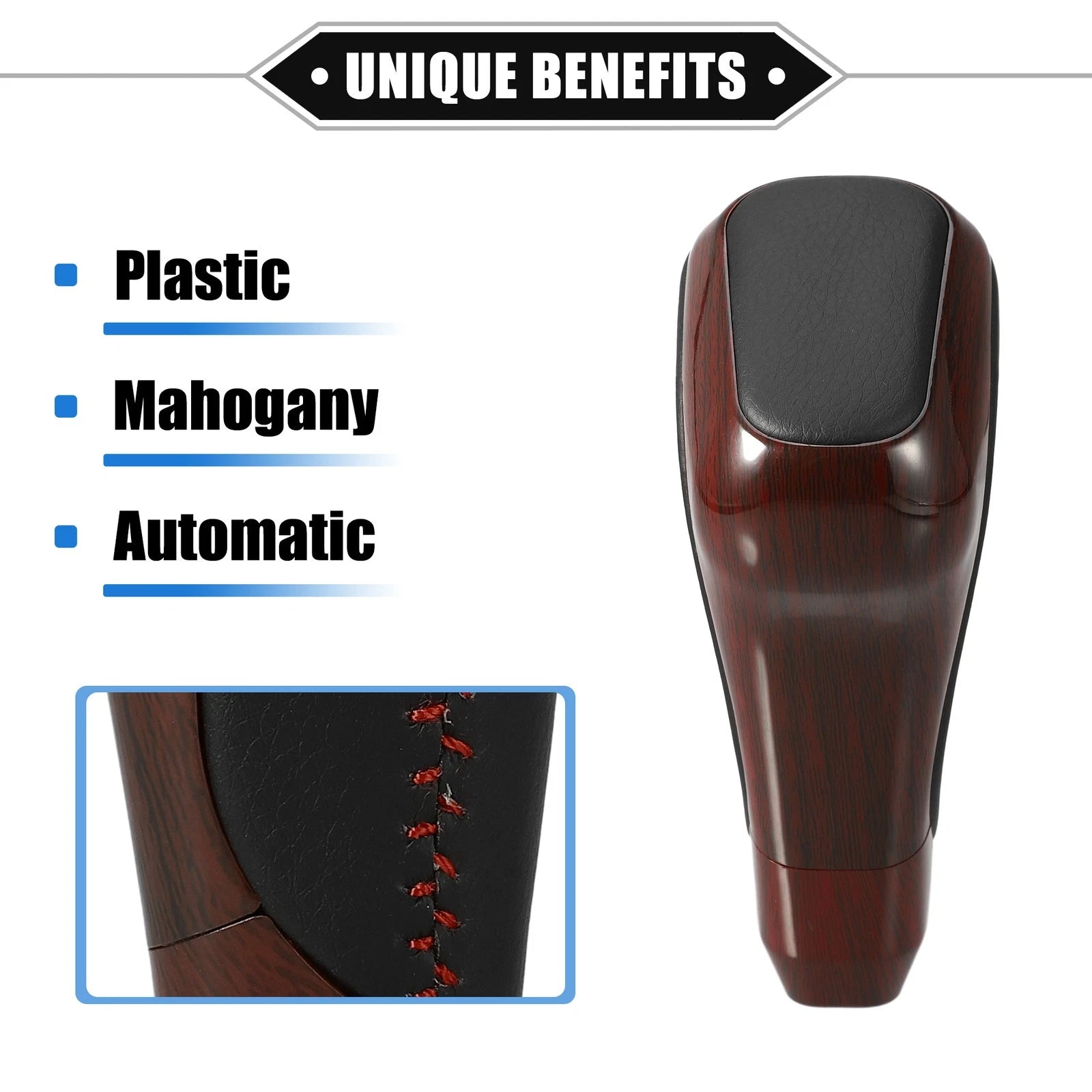 Automatic Gear Shift Knob for Toyota 4Runner (2012–2021) Faux Leather Wood