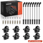 8x Ignition Coils, Iridium Spark Plugs & Wires for Chevrolet (2007–2014)