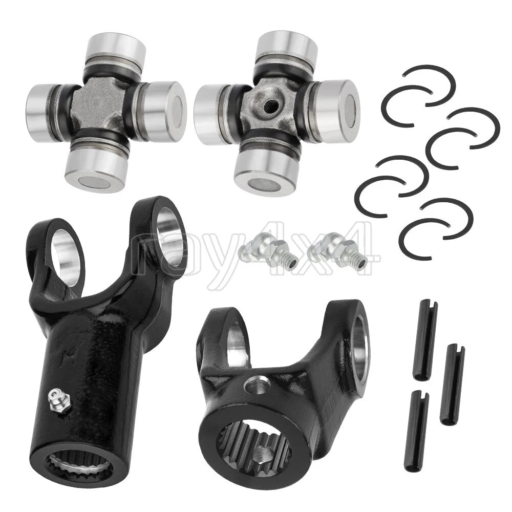 Set of 2 Front Prop Shaft Yoke & U-Joint Kit for Polaris Ranger 500 (1999–2019)