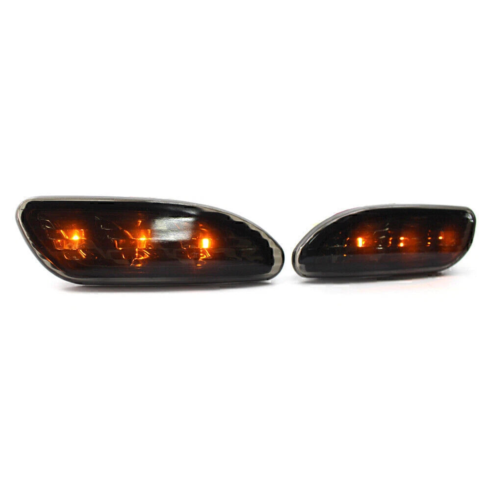 2X Signal Parking Bumper Lights for Mercedes-Benz W203 C-Class (2001–2007) Smoke