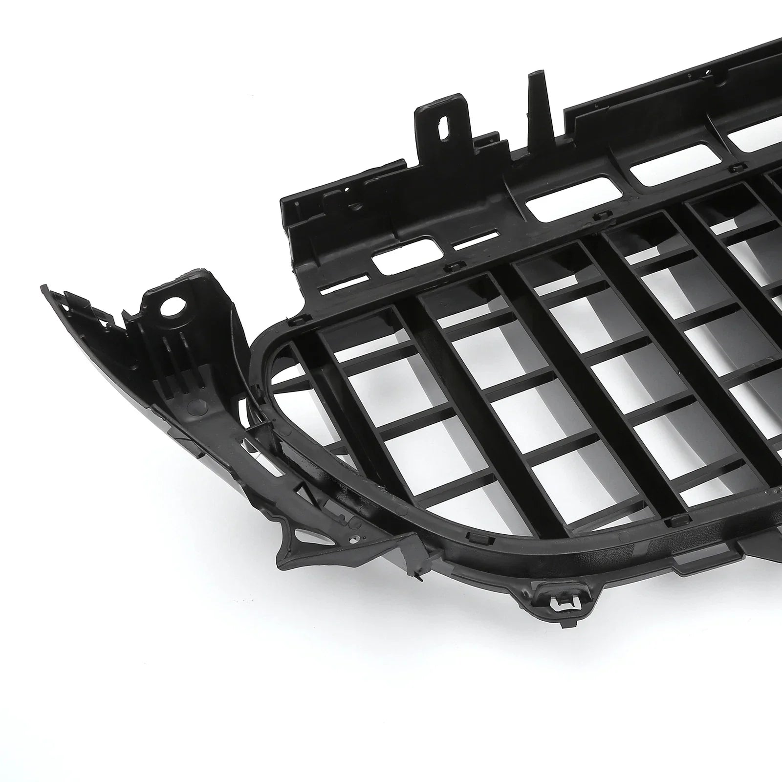 Front Upper Bumper Grille for Mercedes-Benz E200 (2016-2020) Black