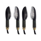 4X LED Turn Signal Indicator Lights for Motorcycle (12V)