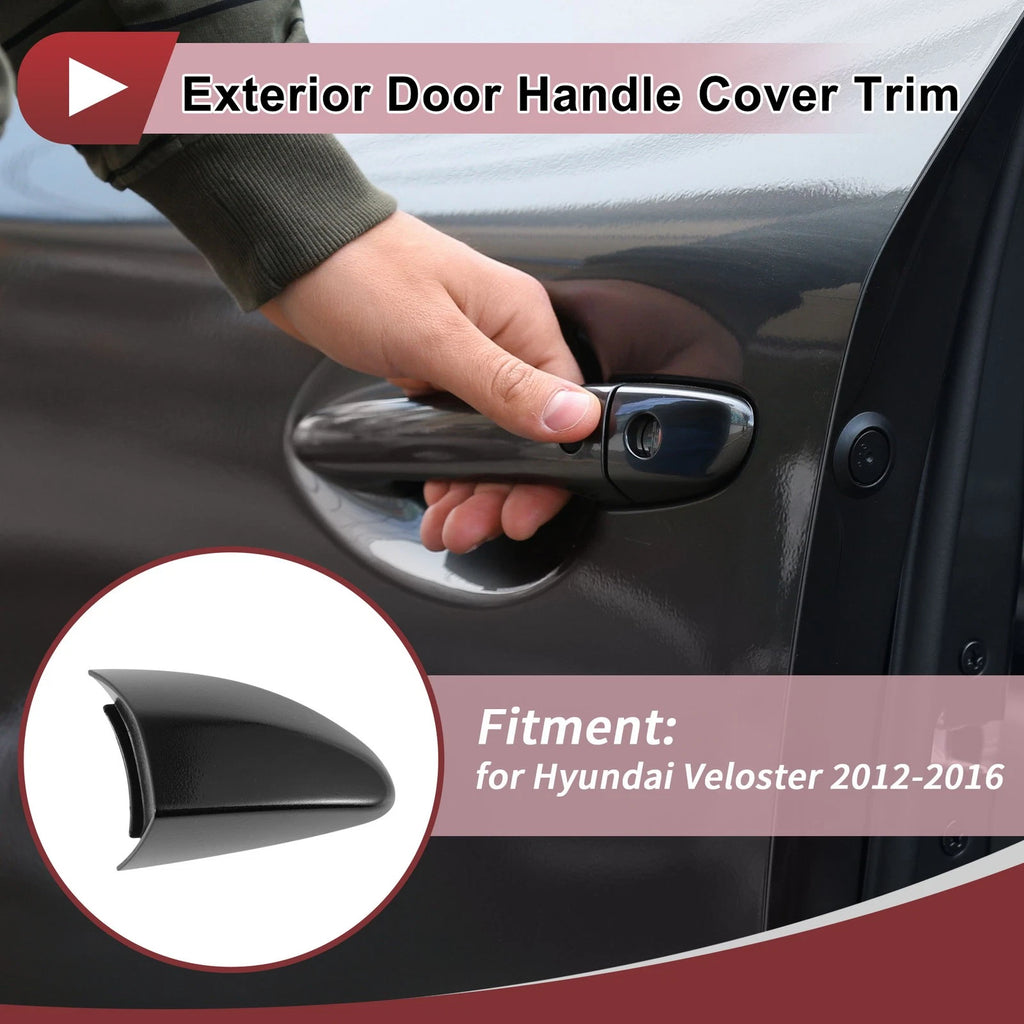 Front Right Door Handle Cover for Hyundai Veloster (2012–2016) No. 826622V020 Black
