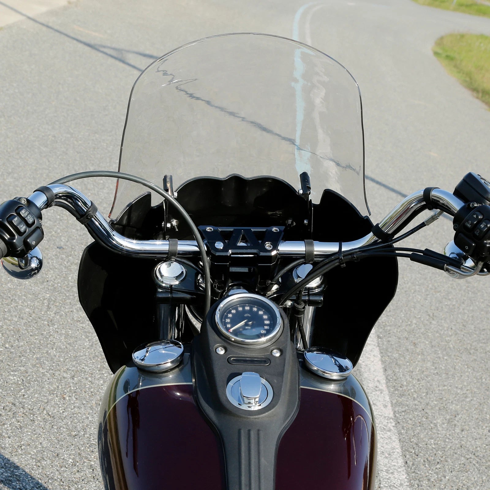 Front Fairing & 15" Windshield for Harley Dyna Fat Bob Low Rider (2008–2017)