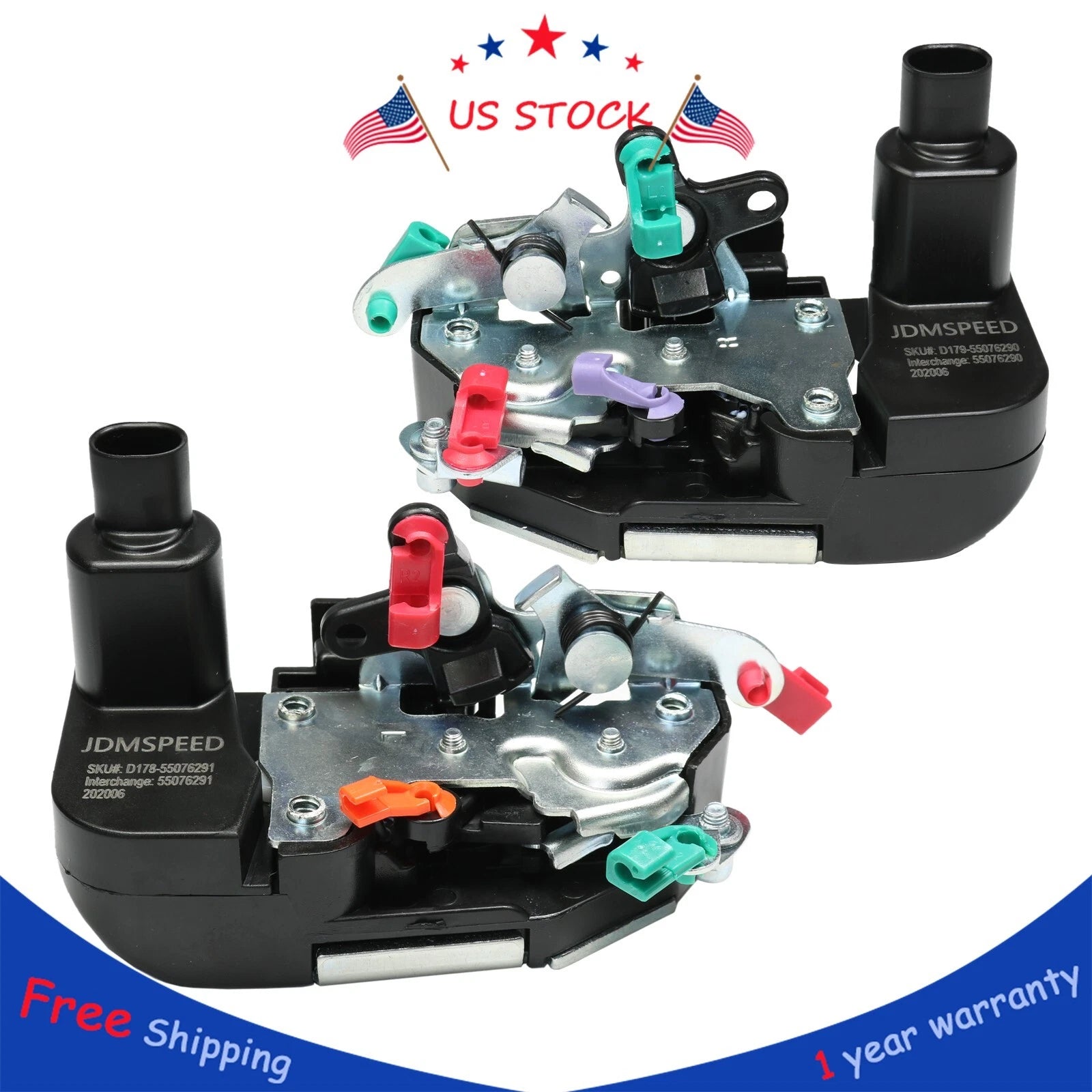 2X Door Lock Actuator for Dodge Ram 1500 2500 3500 (1994–2002)