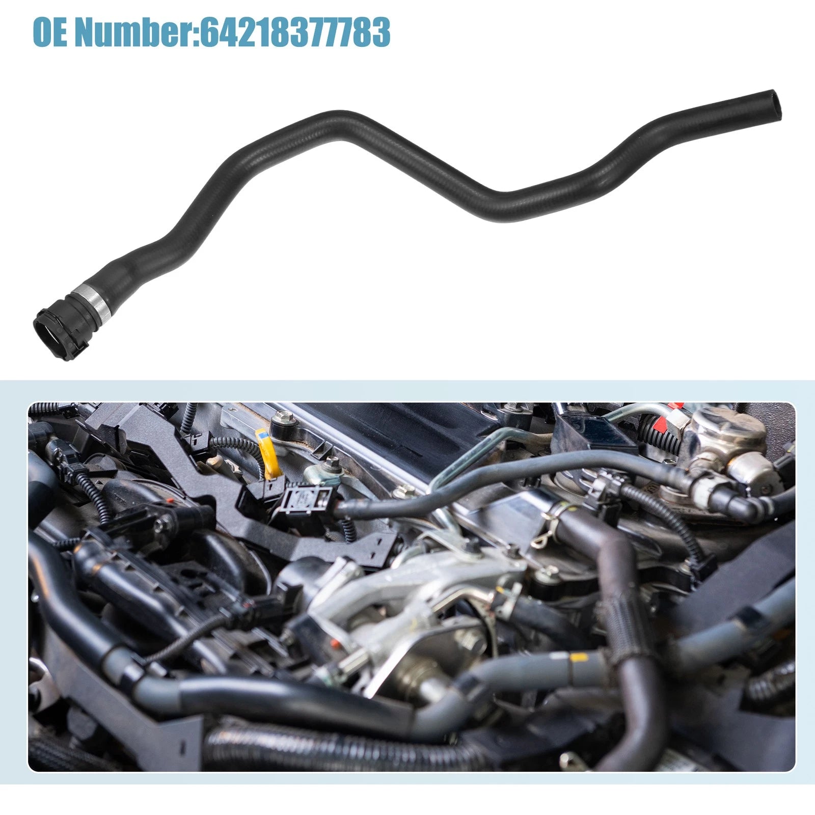 Engine Radiator Coolant Heater Hose for BMW 3 Coupe (E46) No. 64218377783