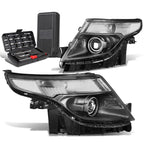 Projector Headlight Lamp for Ford Explorer (2011–2015) Black/Clear