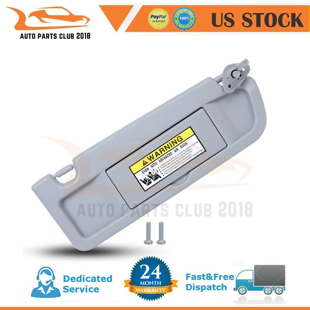 Right Sun Visor for Honda Civic EX Sedan 1.8L (2006–2008) Clear Gray