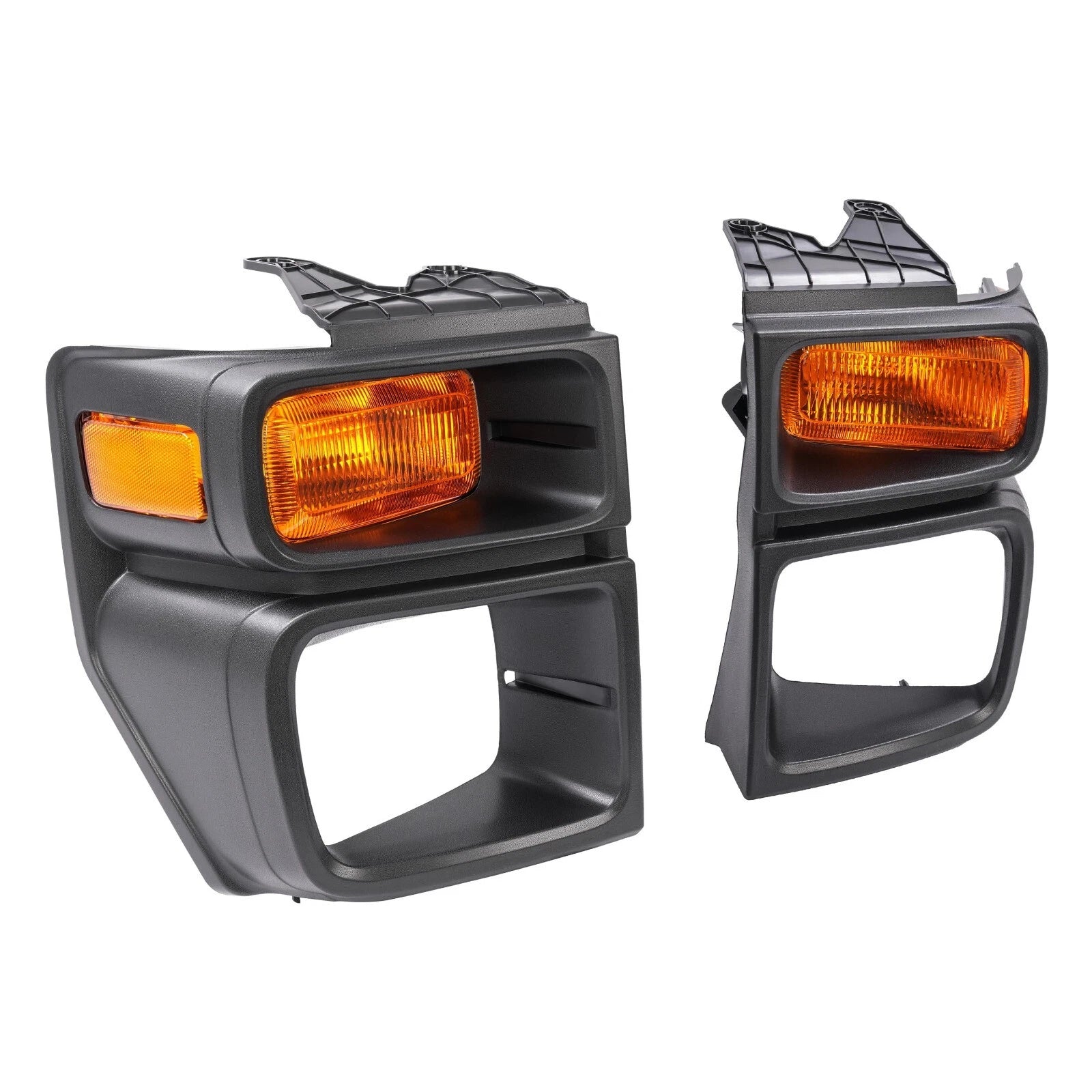 Set of 2 Headlight Trim Bezels for Ford E150 E250 E350 (2008–2014)