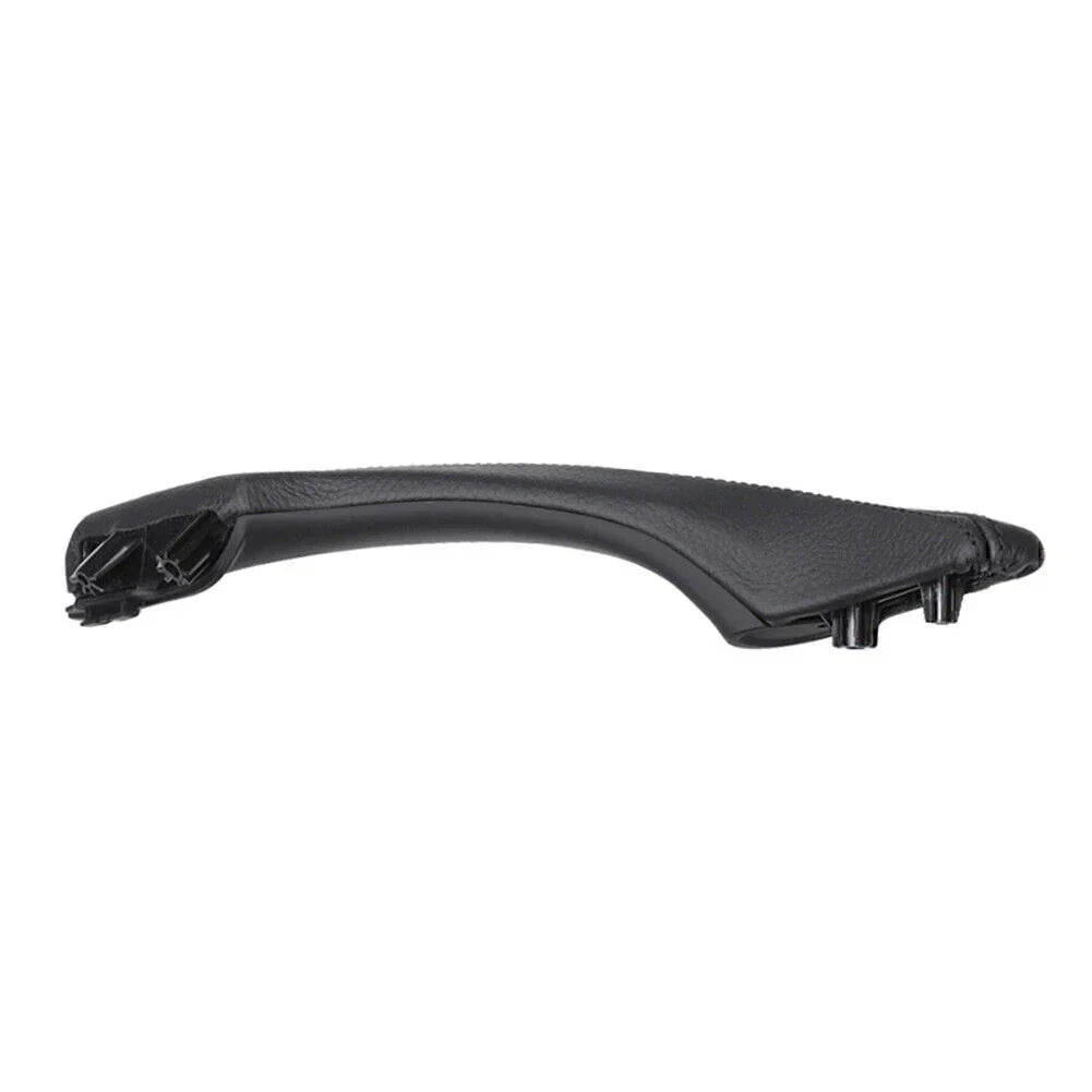 Black Leather Door Trim Pull Handle Left Side for BMW 5 Series (2010-2017)