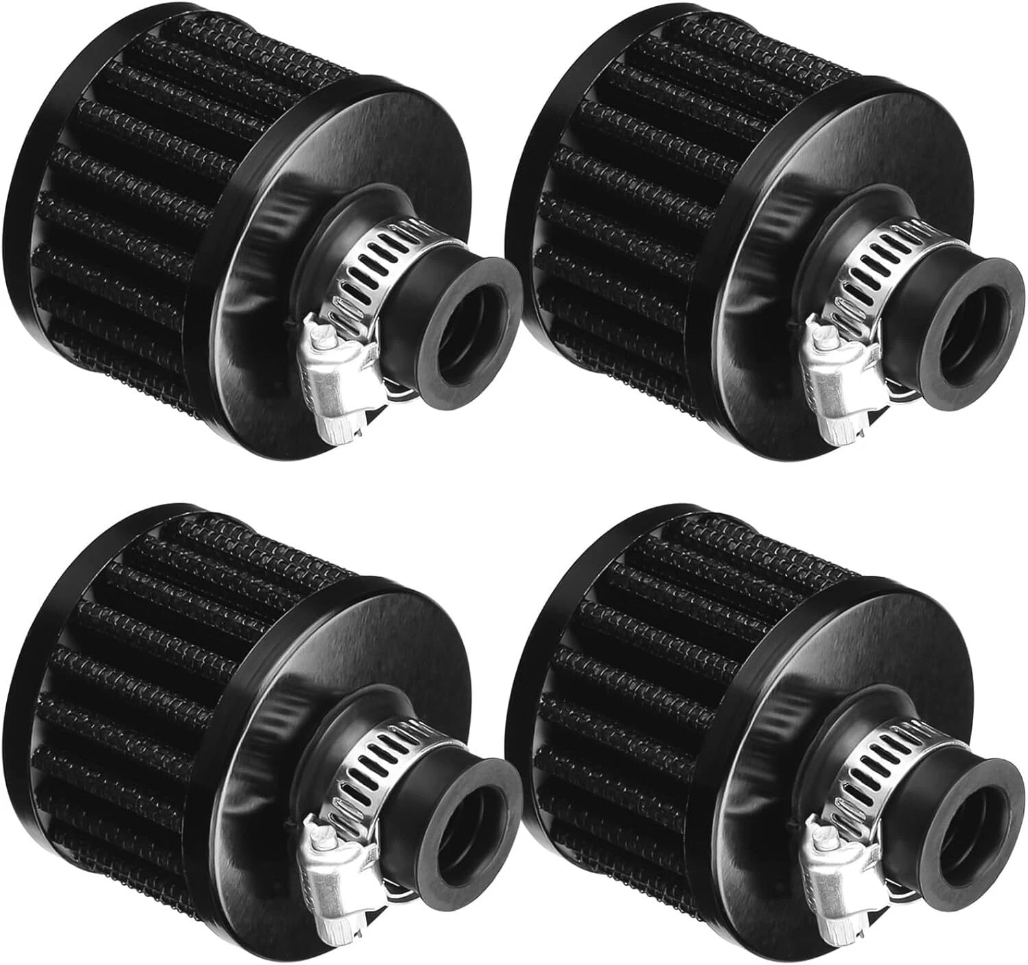 4Pcs Cold Air Intake Filter for Turbo Vent Crankcase Valve Cover