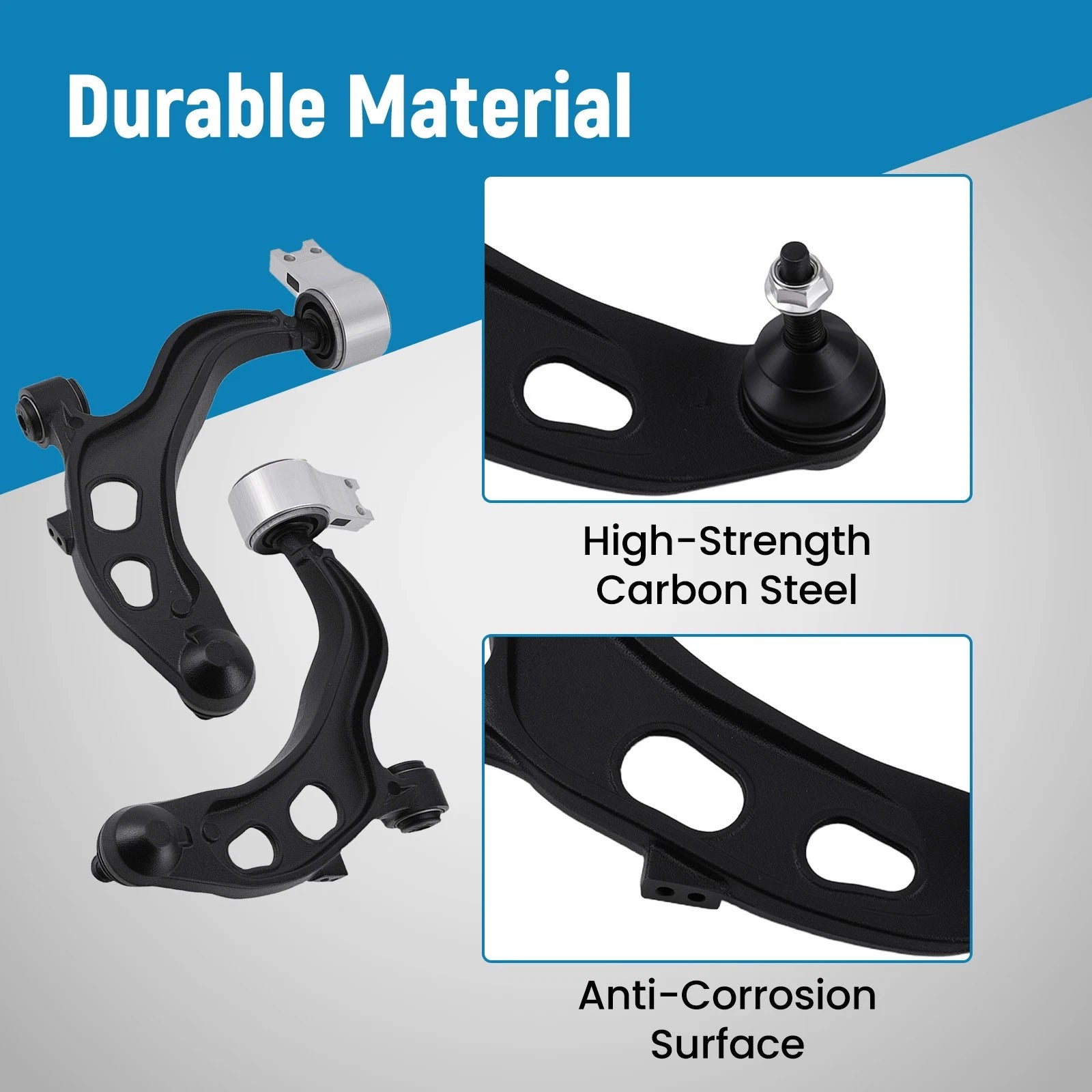 8x Front Lower Control Arms w/Ball Joint Assembly for Ford Taurus Flex (2013–2017)