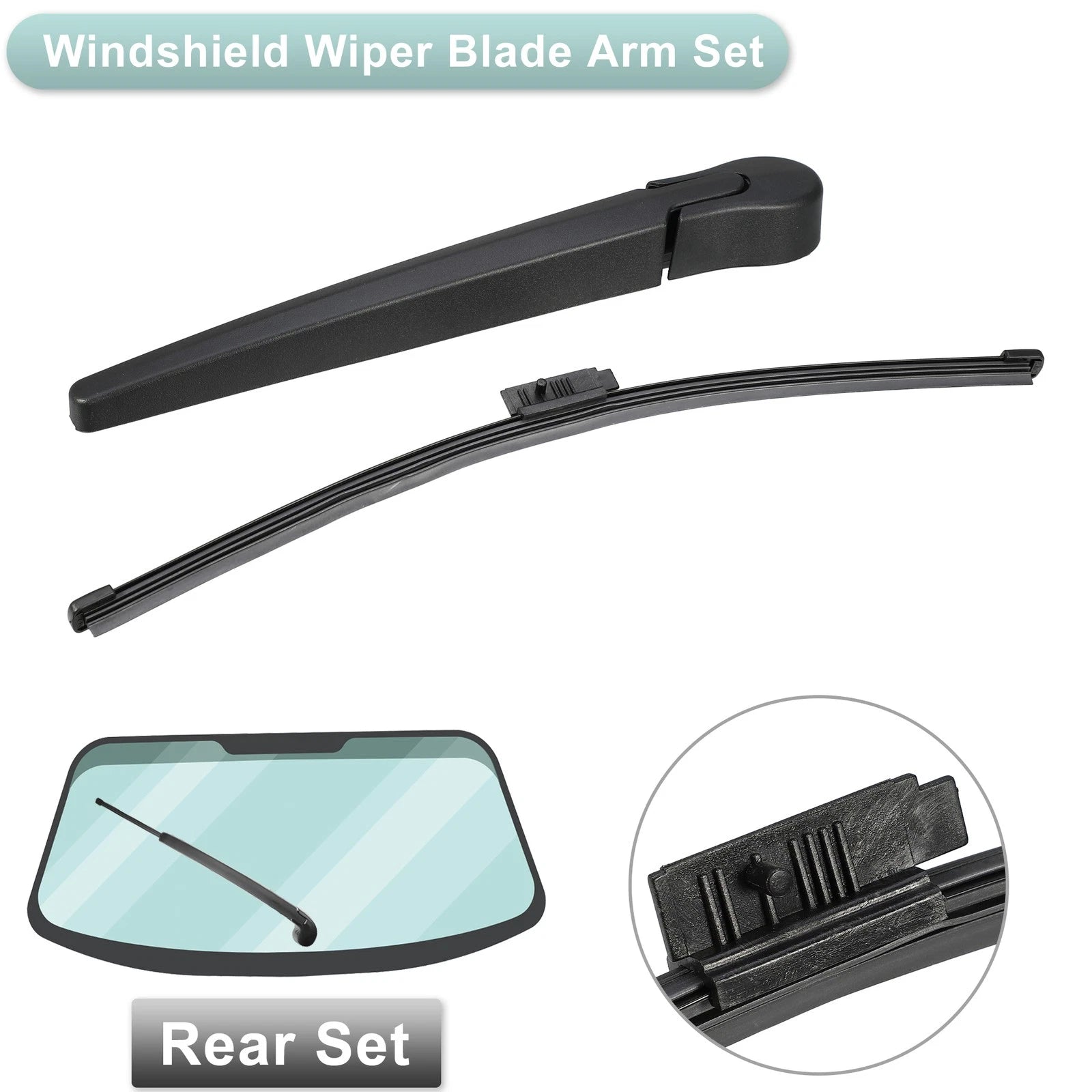 Set of 2 Rear Wiper Blade Arms for BMW 3 Series E91 (2004–2013)