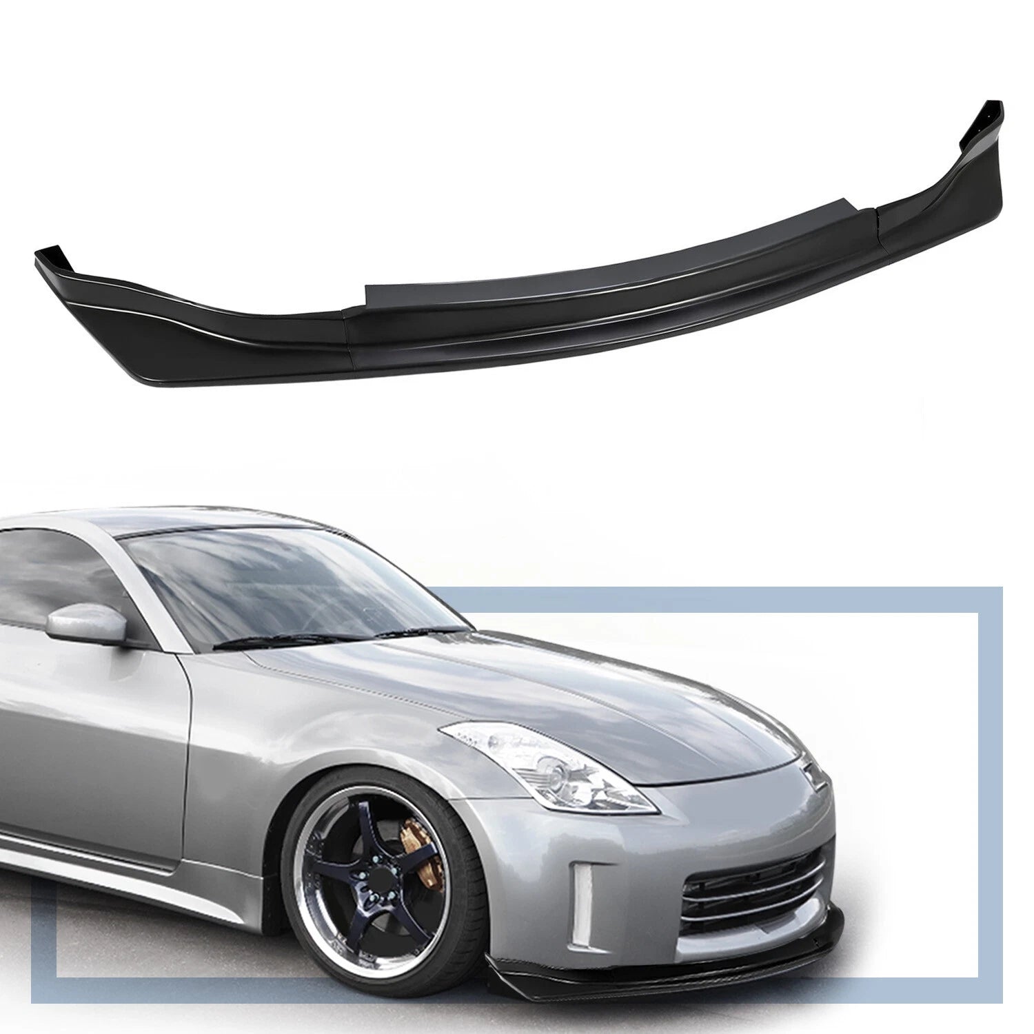 N-S Style Front Bumper Lip Splitter for Nissan 350Z Fairlady Z Z33 (2006–2009)