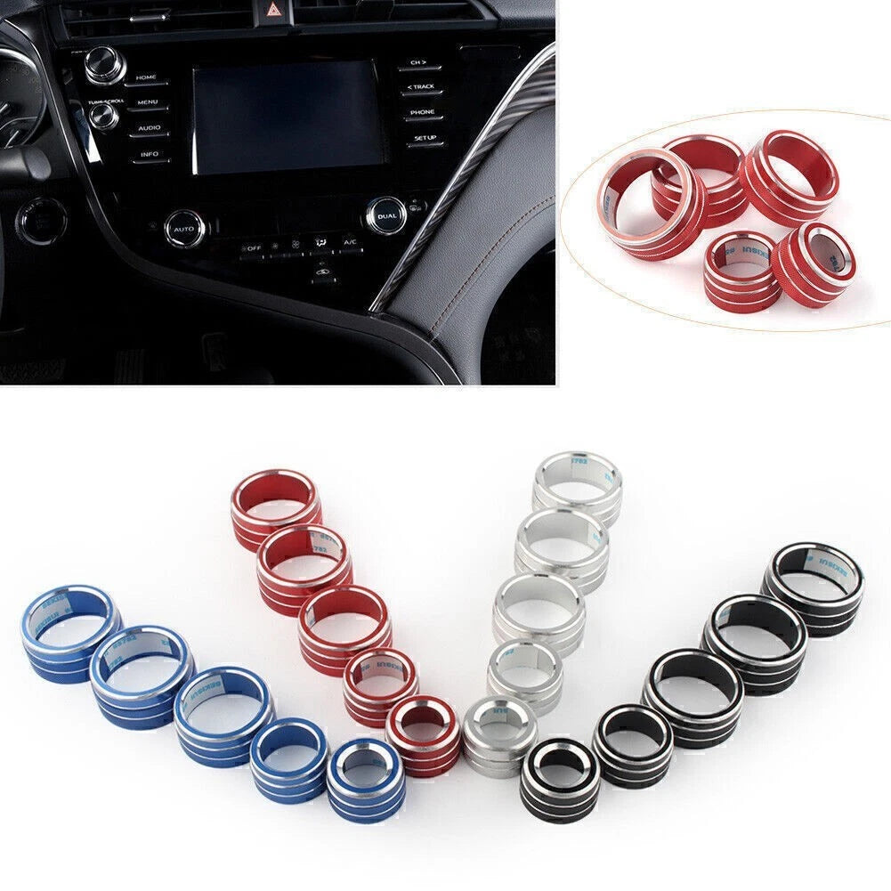 Set of 4 Air Conditioning Audio Button Switch Knob Covers for Toyota Camry (2018)