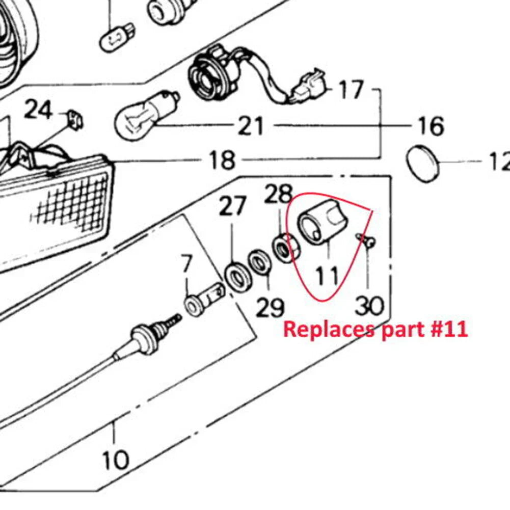 Aluminum Headlight Adjustment Knobs for Honda GL1500 Goldwing (1988-2000)