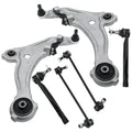 Set of 6 Front Lower Control Arms Tie Rod Sway Bar Links for Nissan Maxima (2009–2014)