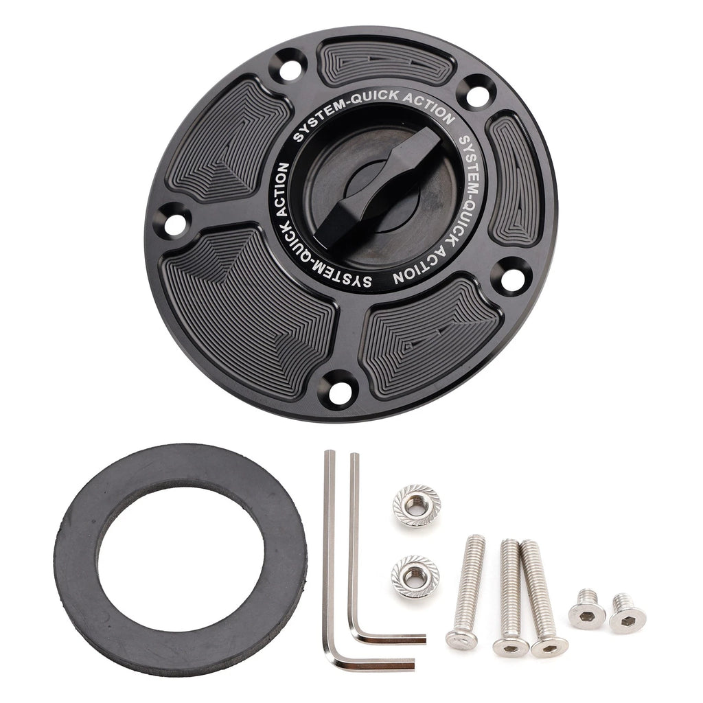 Quick Release Fuel Gas Tank Cap 5 Hole for Yamaha YZF R1 R1S R1M R3 R6 R6S R7 (2015–2023)