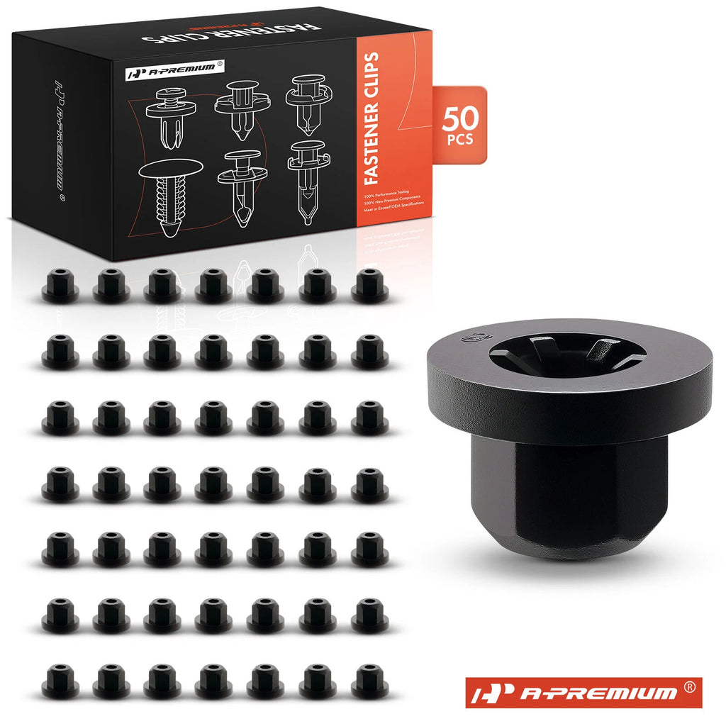 50x Hex Nylon Flange Nut Retainer Clips for BMW E30 E32 E34 E36 (1982–1999)