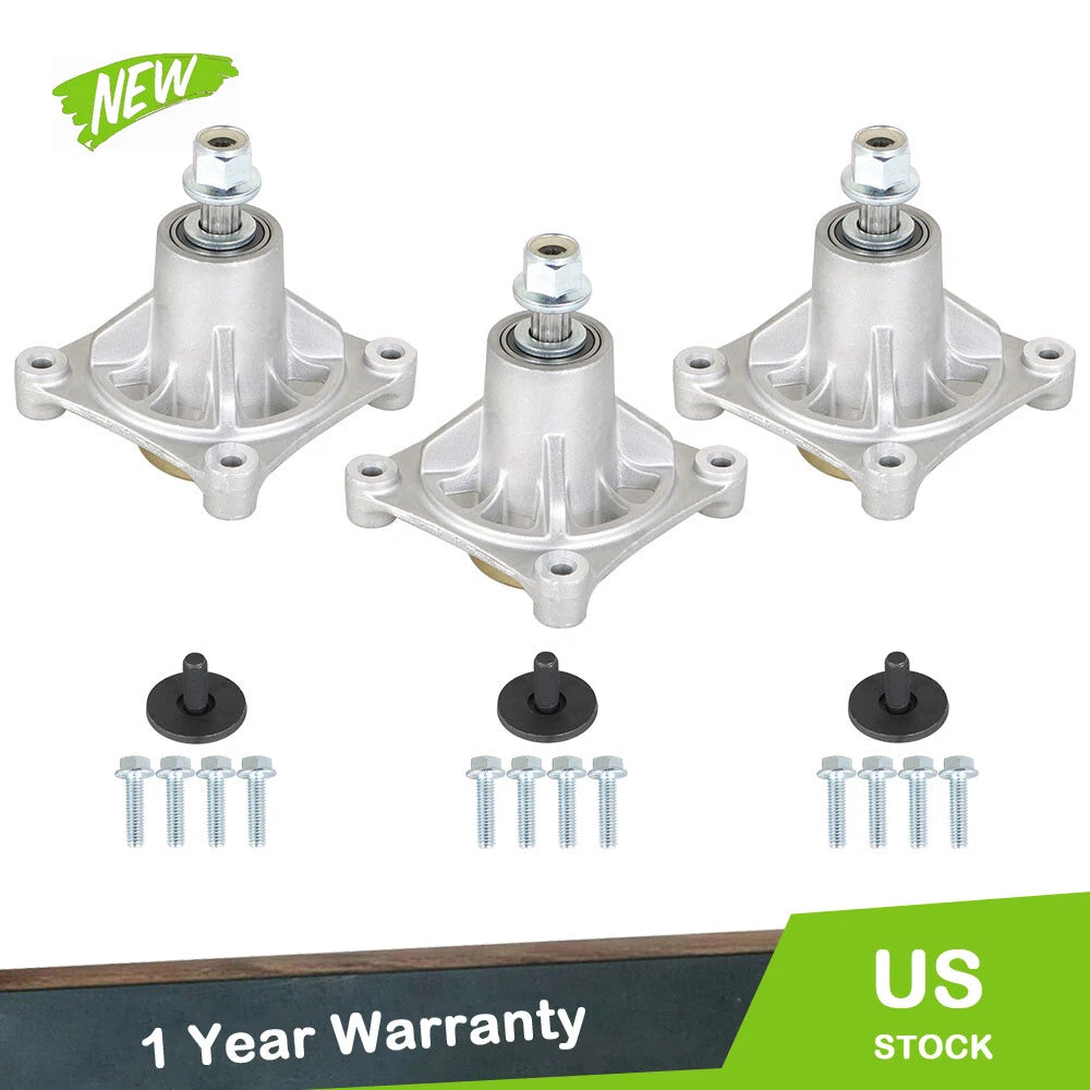 Set of 3 Spindles for Hustler Raptor Limited 36 42 52 Inch Deck