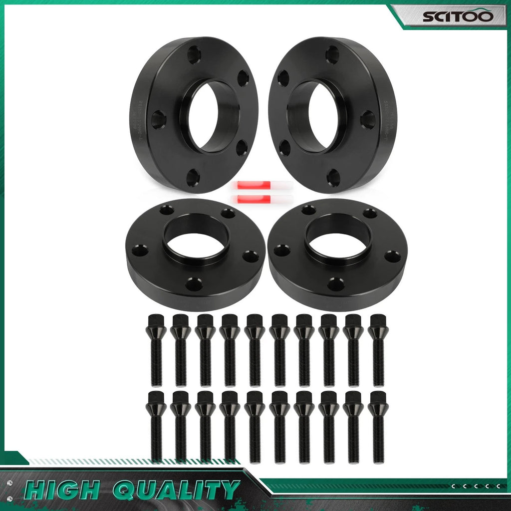 4X 1" 5x120 Wheel Spacers Hubcentric 12x1.5 for BMW 325i 328i 330i 530i 525i (2006–2013)