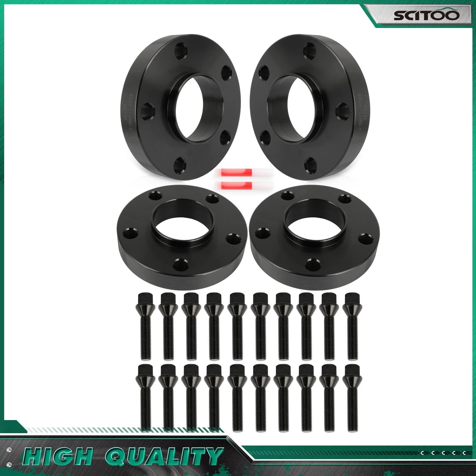 4X 1" 5x120 Wheel Spacers Hubcentric 12x1.5 for BMW 325i 328i 330i 530i 525i (2006–2013)
