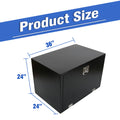 Black Steel Tool Box for Pickup Truck (36"x24"x24")