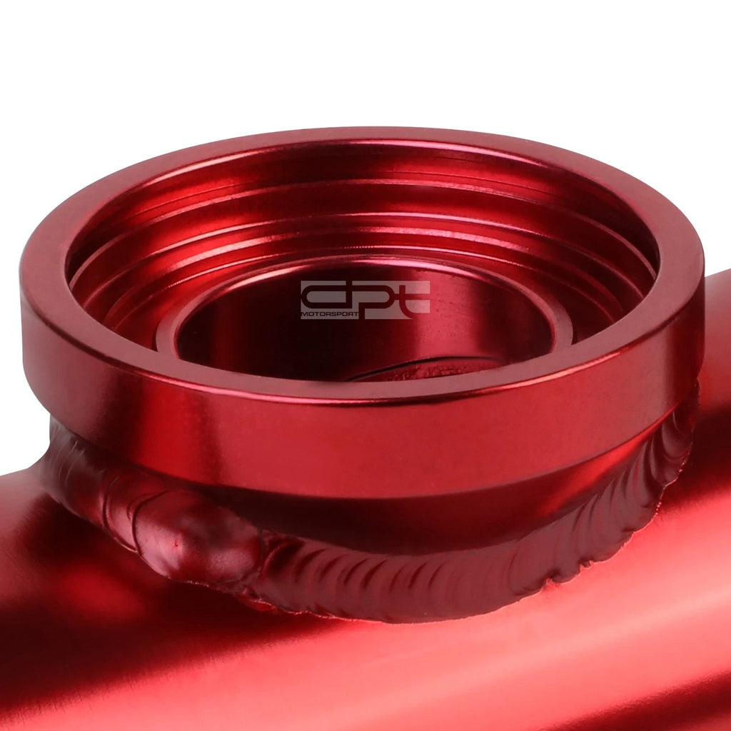 Dual SSQV Sequential Turbo Charger Blow Off Valve Flange Adapter Pipe Red