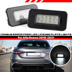 2X LED License Plate Light for Alfa Romeo Giulia Stelvio (2016–2022)