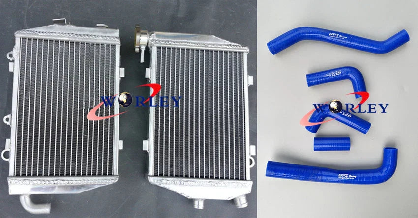 Aluminum Radiator & Hose for Honda VTR1000 SP-1, SP-2, RVT 1000R, RC51 (00-01)