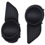 Black Front Bumper Fog Light Covers for Toyota Sienna (2011-2017)