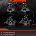 Front Lower & Upper Ball Joints for Toyota 4Runner (1989-1995)