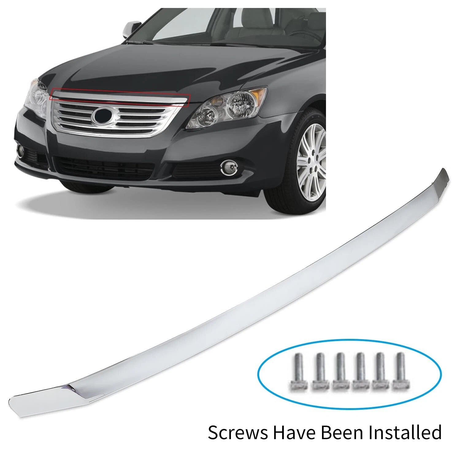 Hood Molding for Toyota Avalon (2005–2010) Chrome Trim
