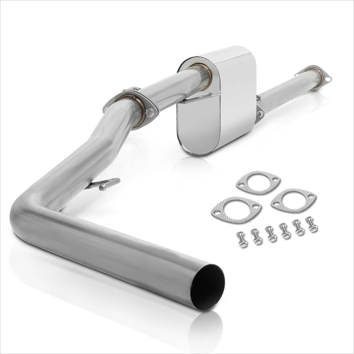 Catback Muffler Exhaust Pipe for Toyota Tacoma Crew Cab 2013–2015 2.7L 2.5"OD