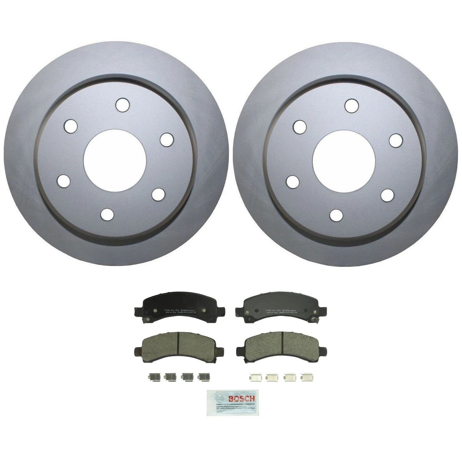 Rear Brake Kit 330mm Disc Rotors & Bosch Ceramic Pads for Cadillac Chevrolet GMC