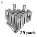 Set of 29 R8 Collets for Metric 1/32" - 1"