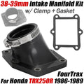 Intake Manifold Kit & Carb Boot Clamp Gasket for Honda TRX250R (1986–1989)