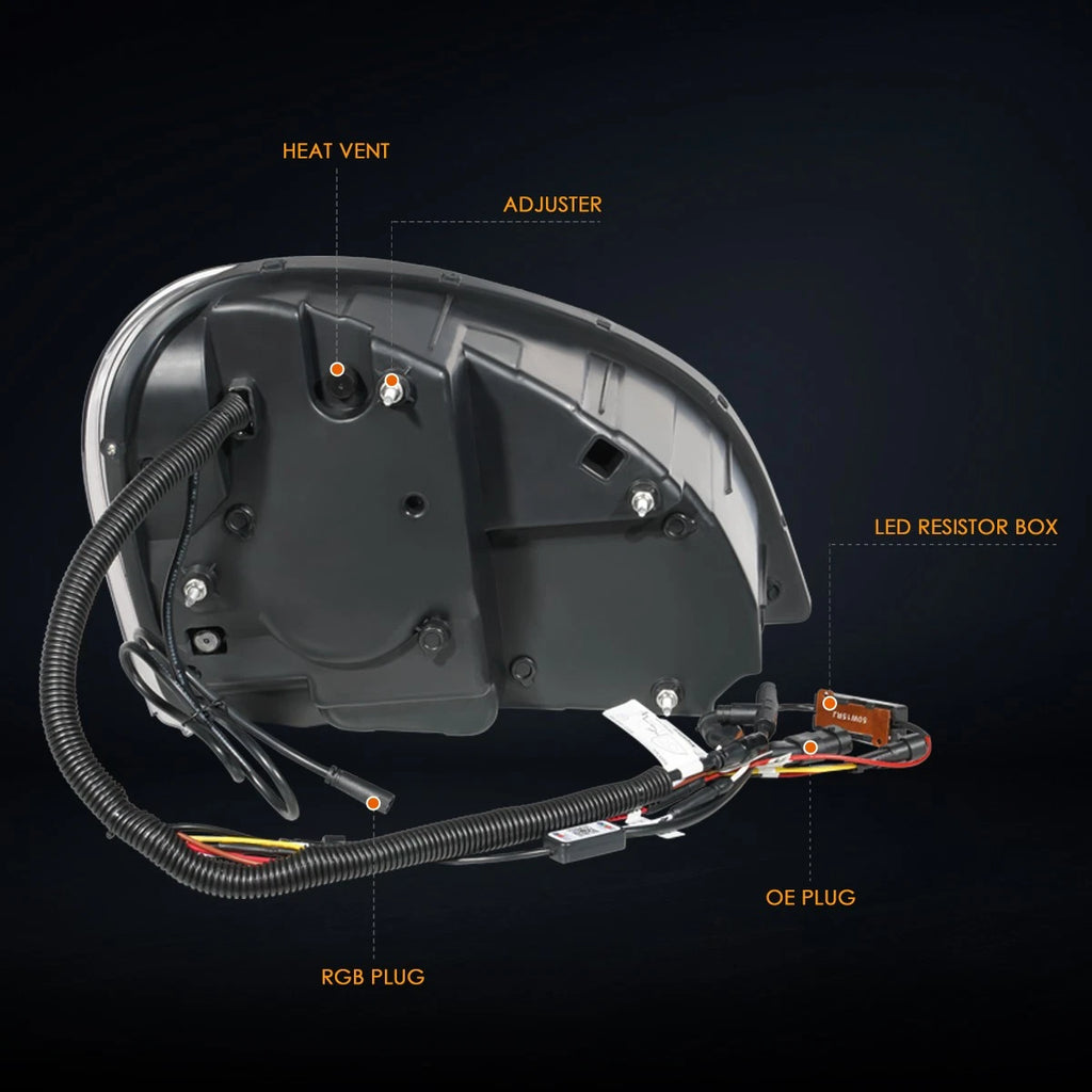3Pcs Cab Roof Running Lights for Silverado/Sierra (2007–2013) - Black Housing, White LED