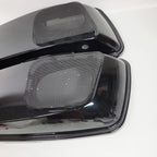 Set of 2 Black Speaker Saddlebag Lids for Harley Touring (2014–2023)